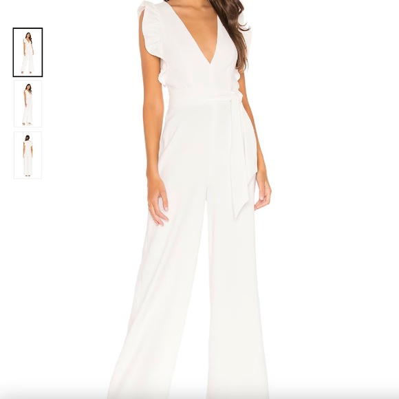 Lovers + Friends Pants - Lovers and Friends Marigold white jumpsuit size small
